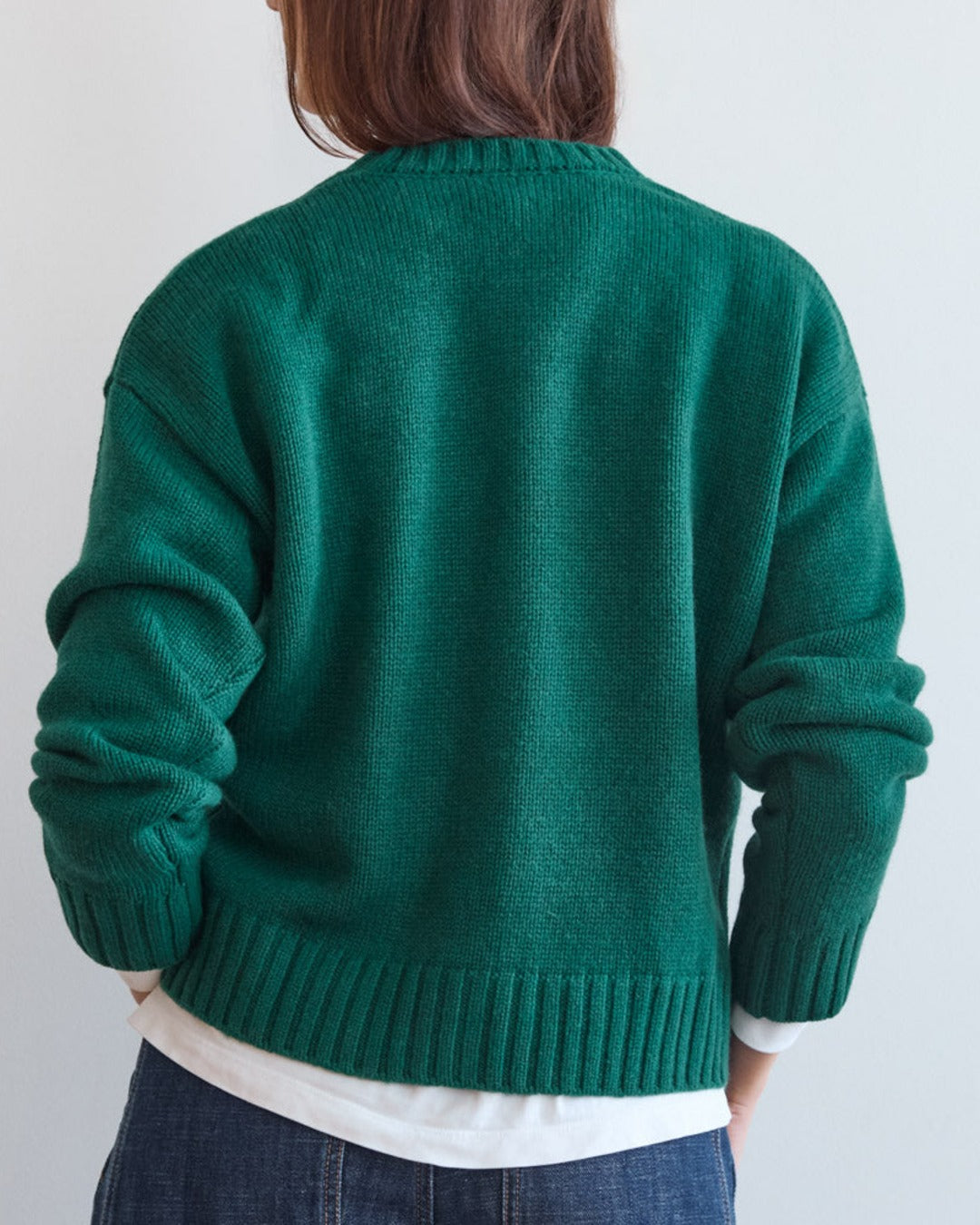 Merci - Wool sweater - Forest Green