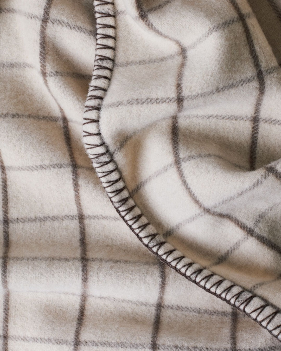 Merci - blanket - Cha Iro Brown Check