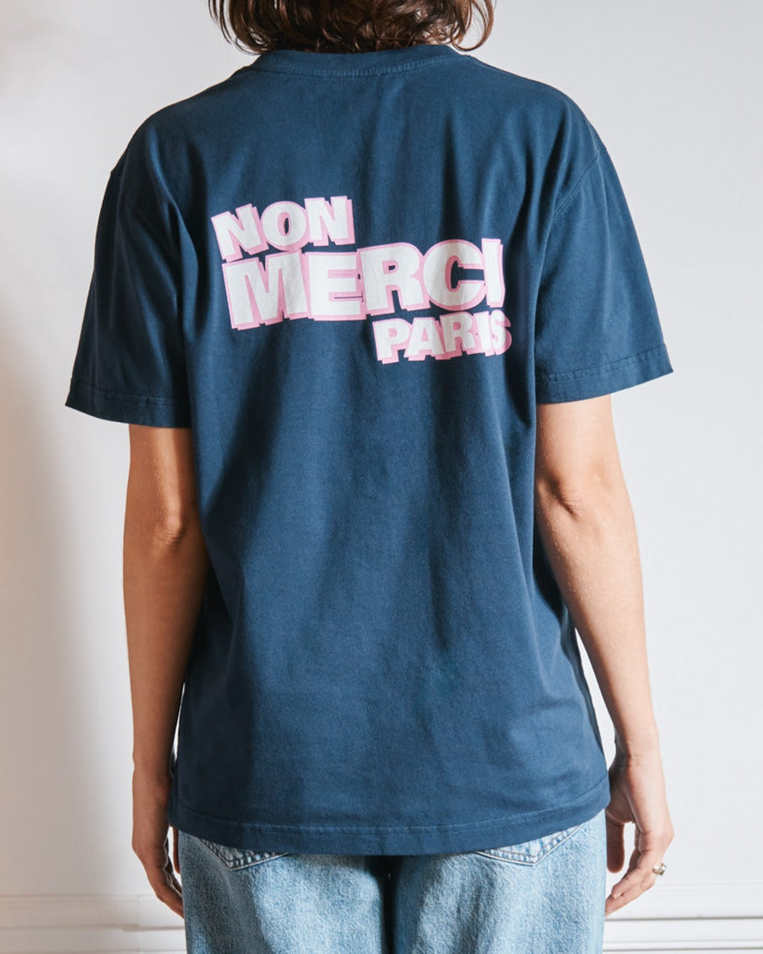 Merci - Non Merci T-Shirt - Navy