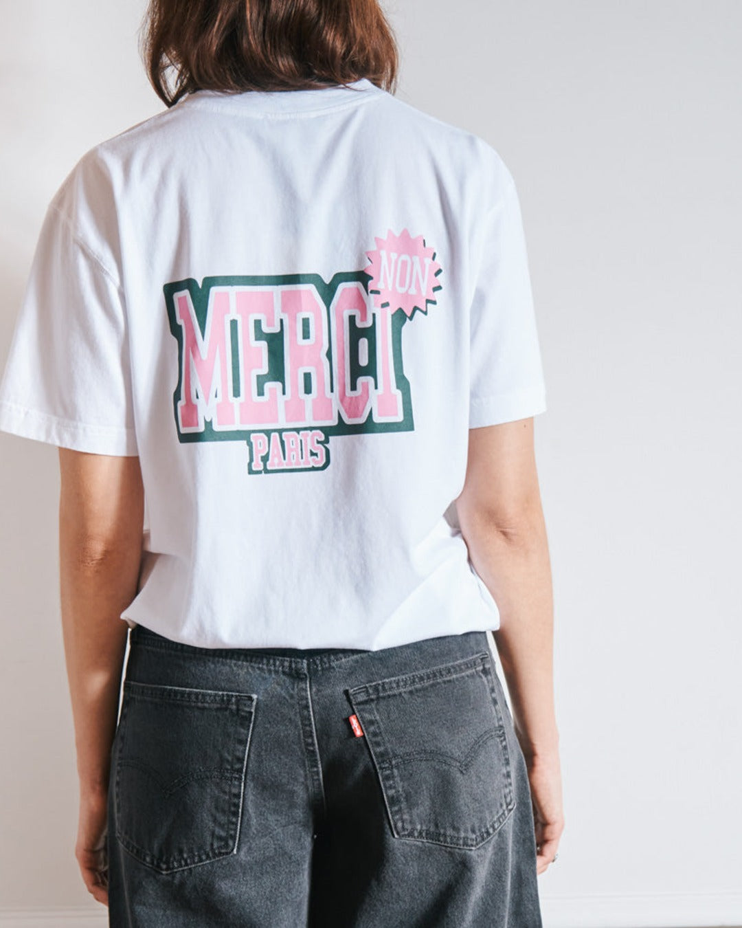 Merci - Non Merci College T-Shirt - White