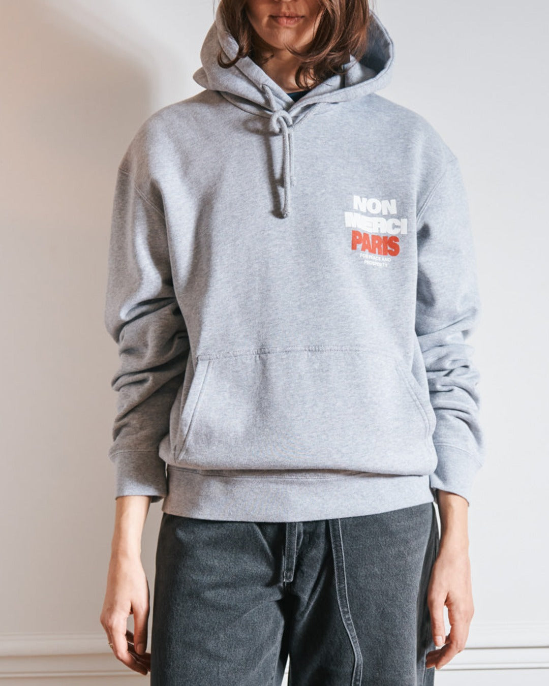 Merci - Sweat Paix Non Merci - Gris