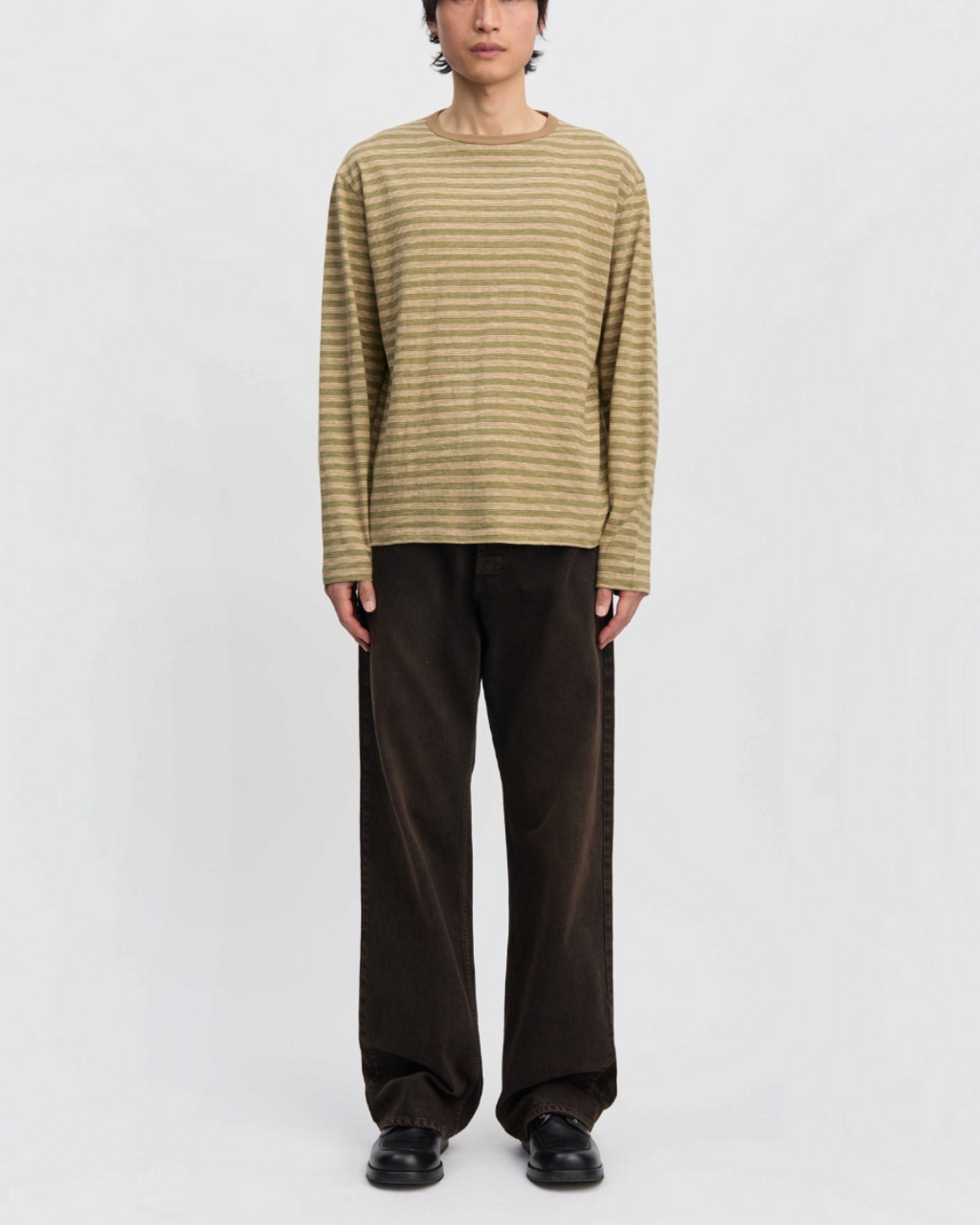 Another Aspect - T-shirt rayé 3.0 JPN - Rayures vertes