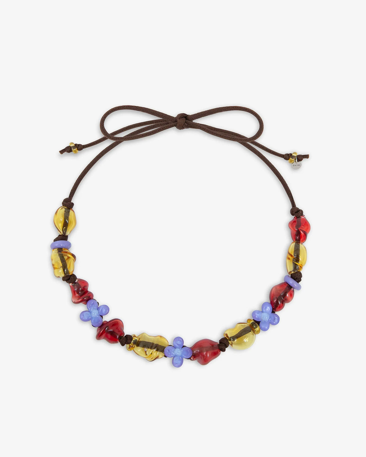Cajal - Ariel Necklace - Red Yellow & Purple
