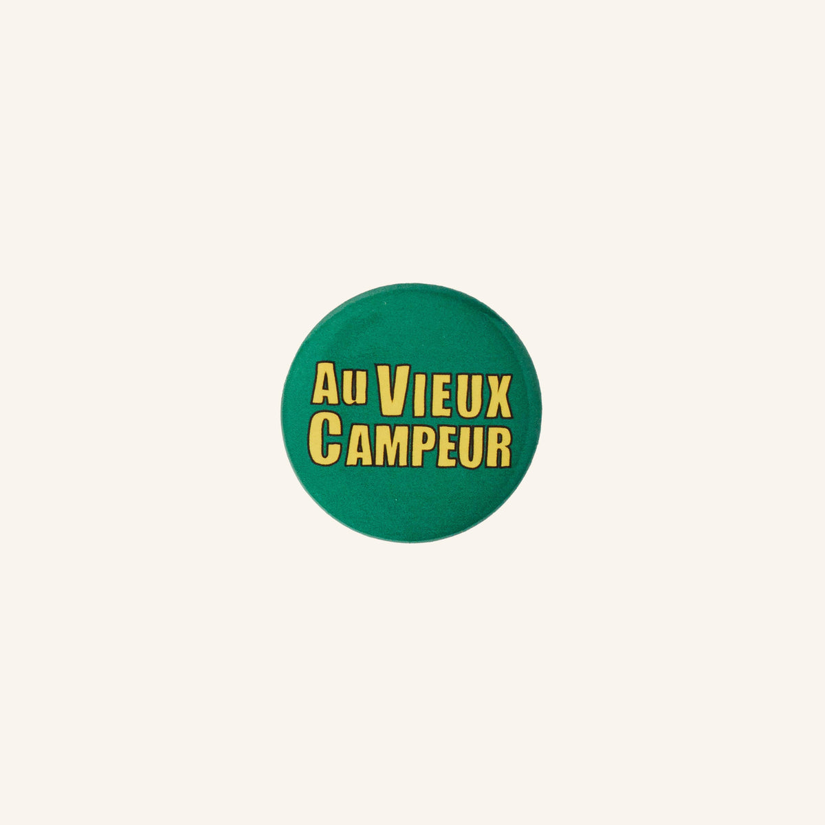 Au Vieux Campeur - Congés Payés - Badge - Vert Impact