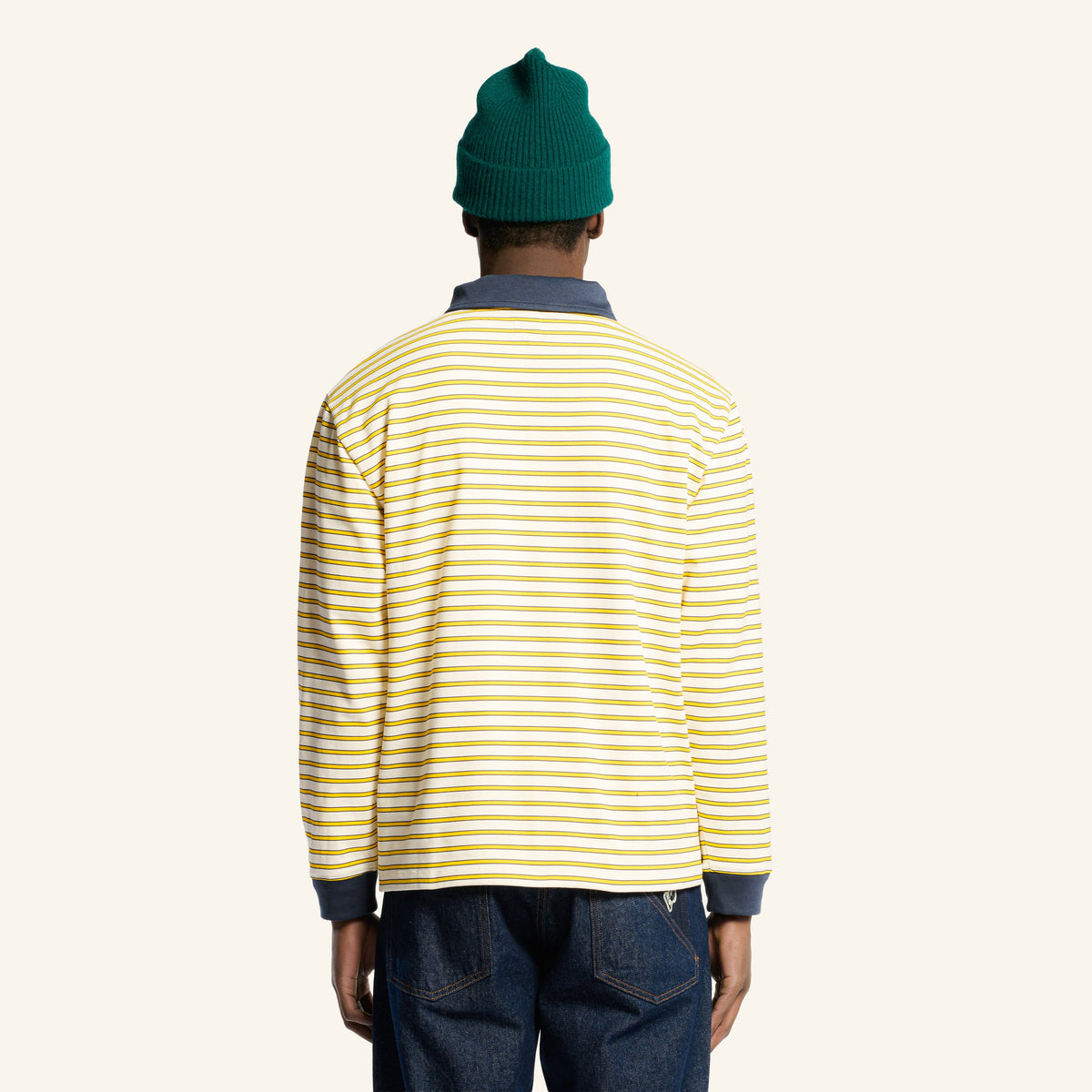Au Vieux Campeur - Congés Payés - Roger Striped Polo - Blue Yellow & White