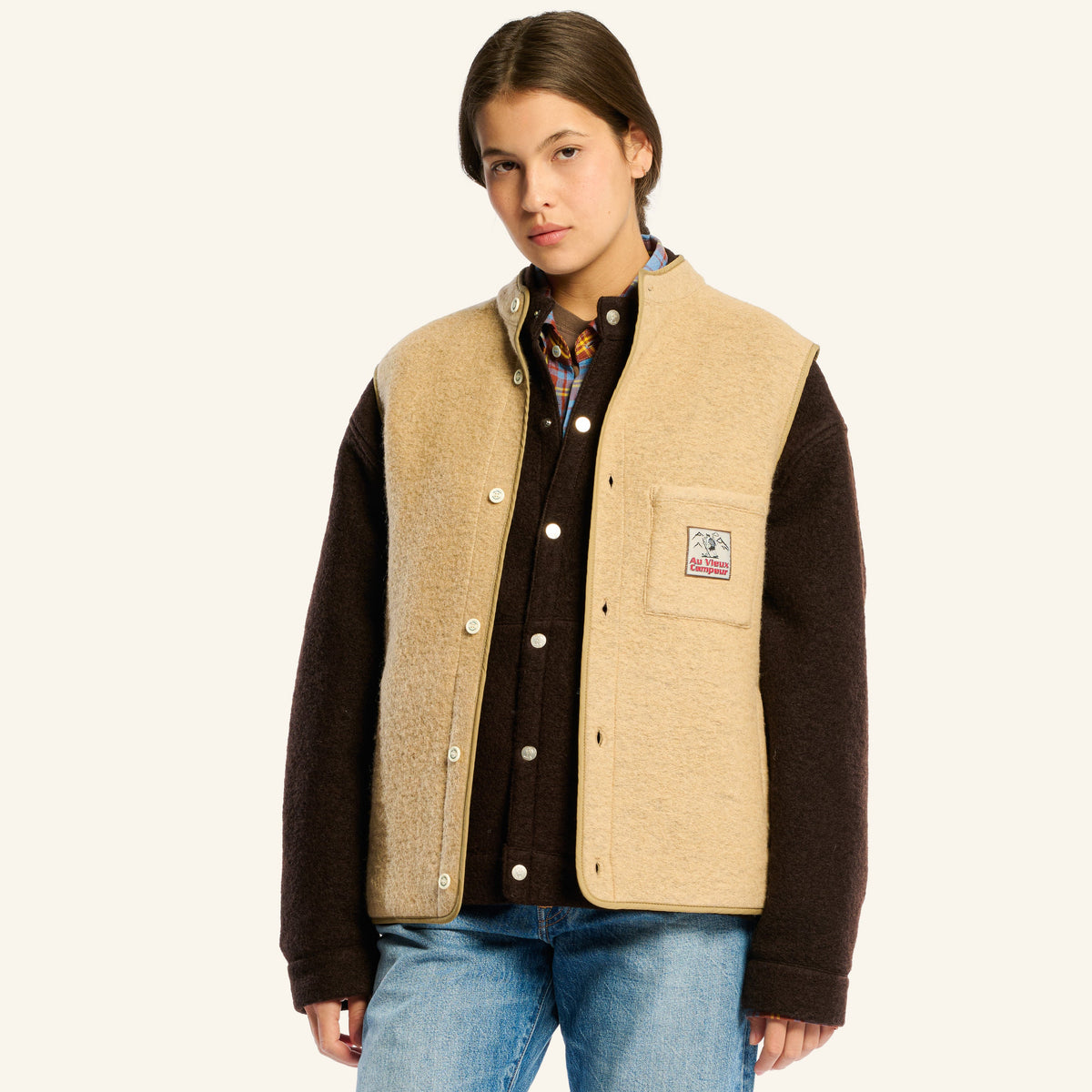 Au Vieux Campeur - Congés Payés - Sleeveless vest - Beige
