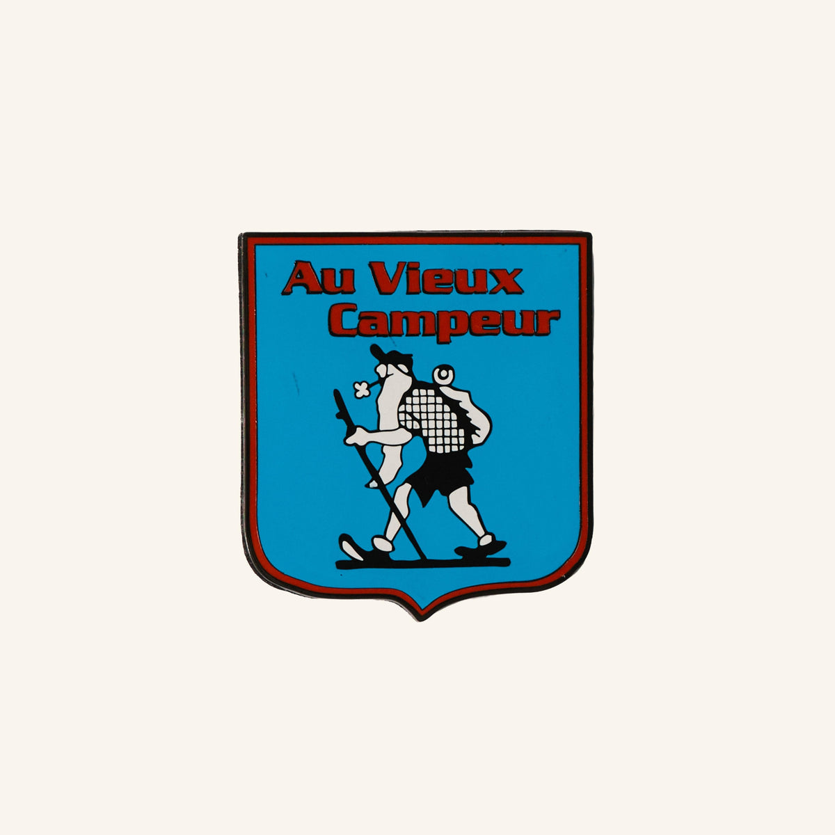Au Vieux Campeur - Congés Payés - Magnet Blason Bleu