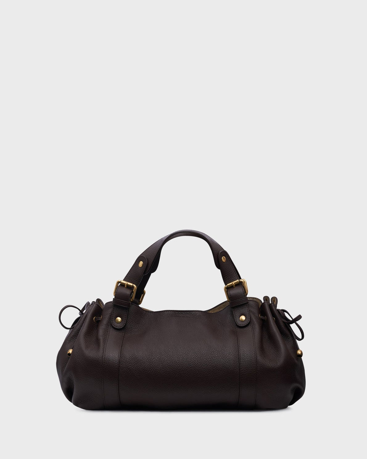 Gerard Darel - Sac À Main En Cuir Grainé Intérieur Métallisé 24H - Marron & Or