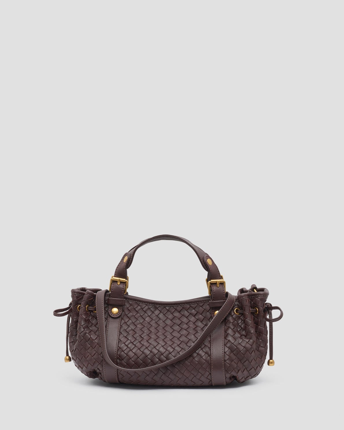 Gerard Darel - Mini Sac À Main En Cuir Tressé 12H - Bordeaux