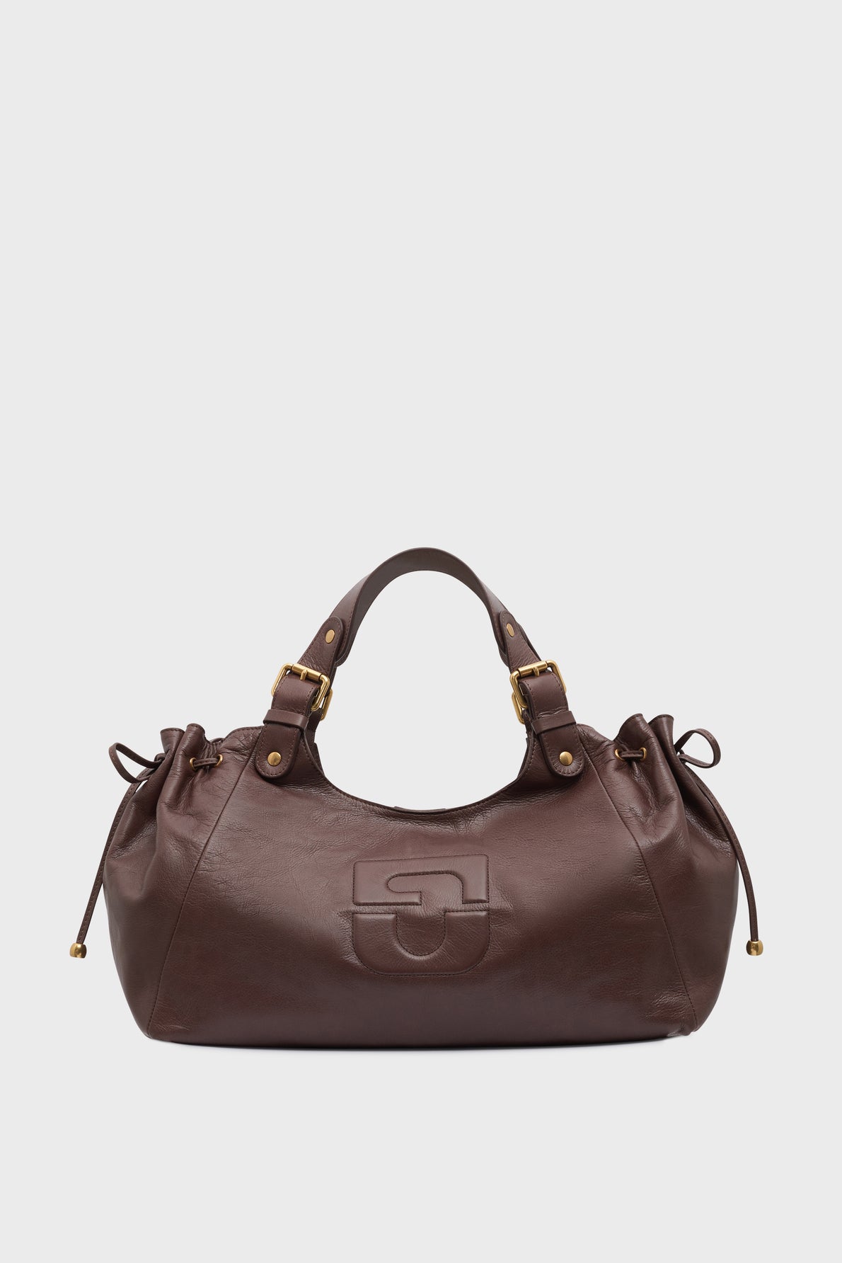 Gerard Darel - Sac À Main En Cuir Effet Froissé Chiara - Marron