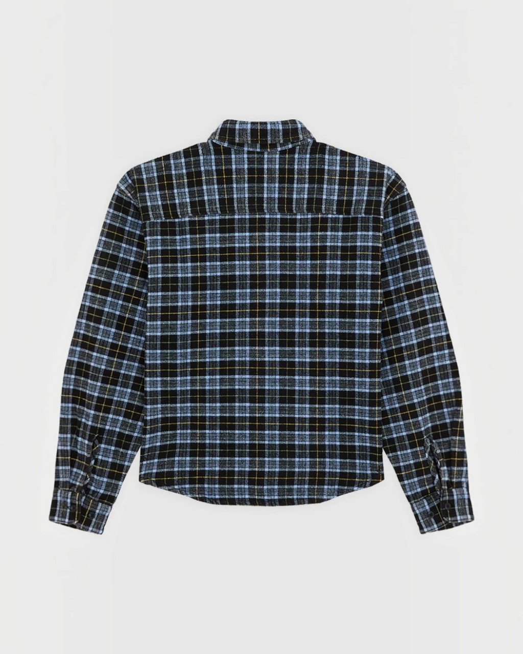 Back view of the black and blue checked flannel shirt Dickies at Merci Paris