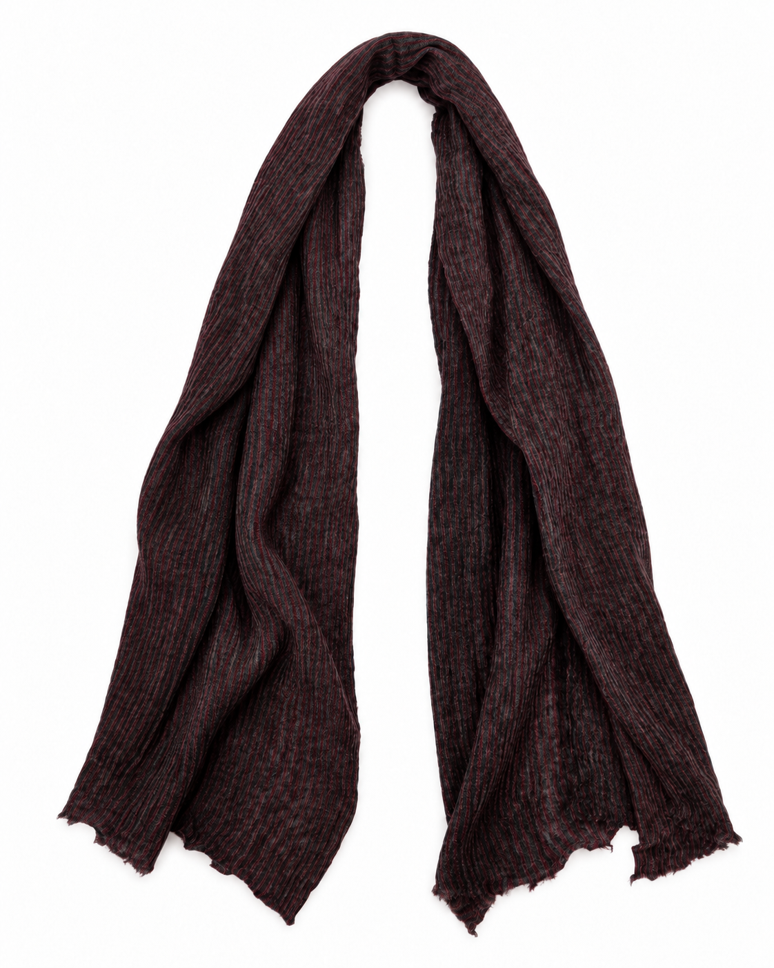 Botto Giuseppe - 121 Stripes Scarf - Red & Brown