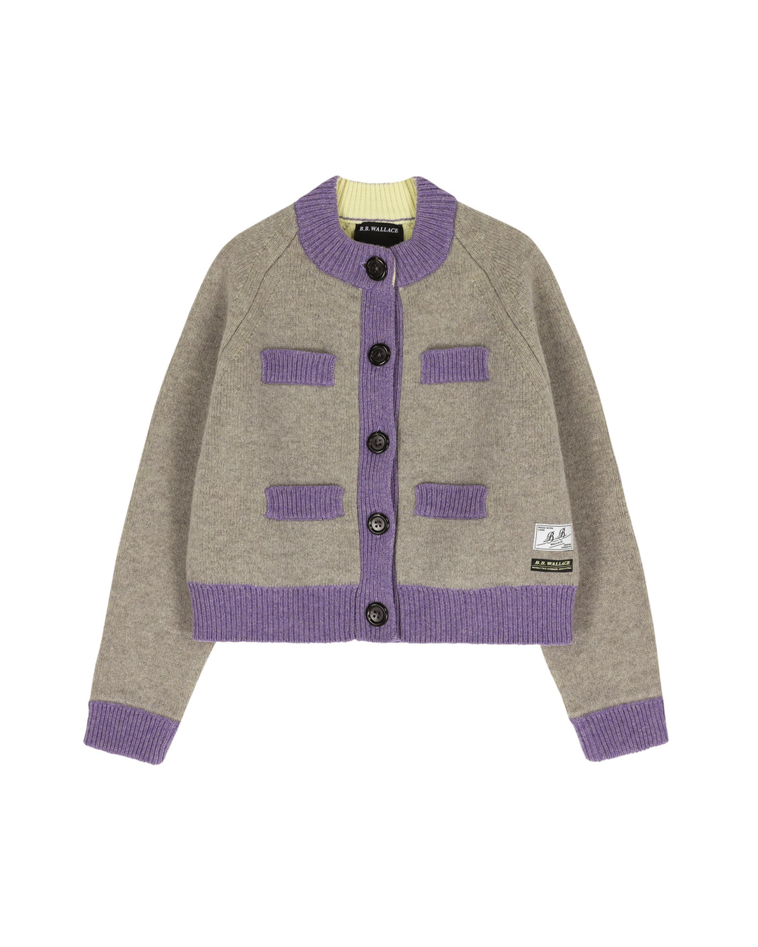 BB Wallace - Frida cardigan - Sand and lilac