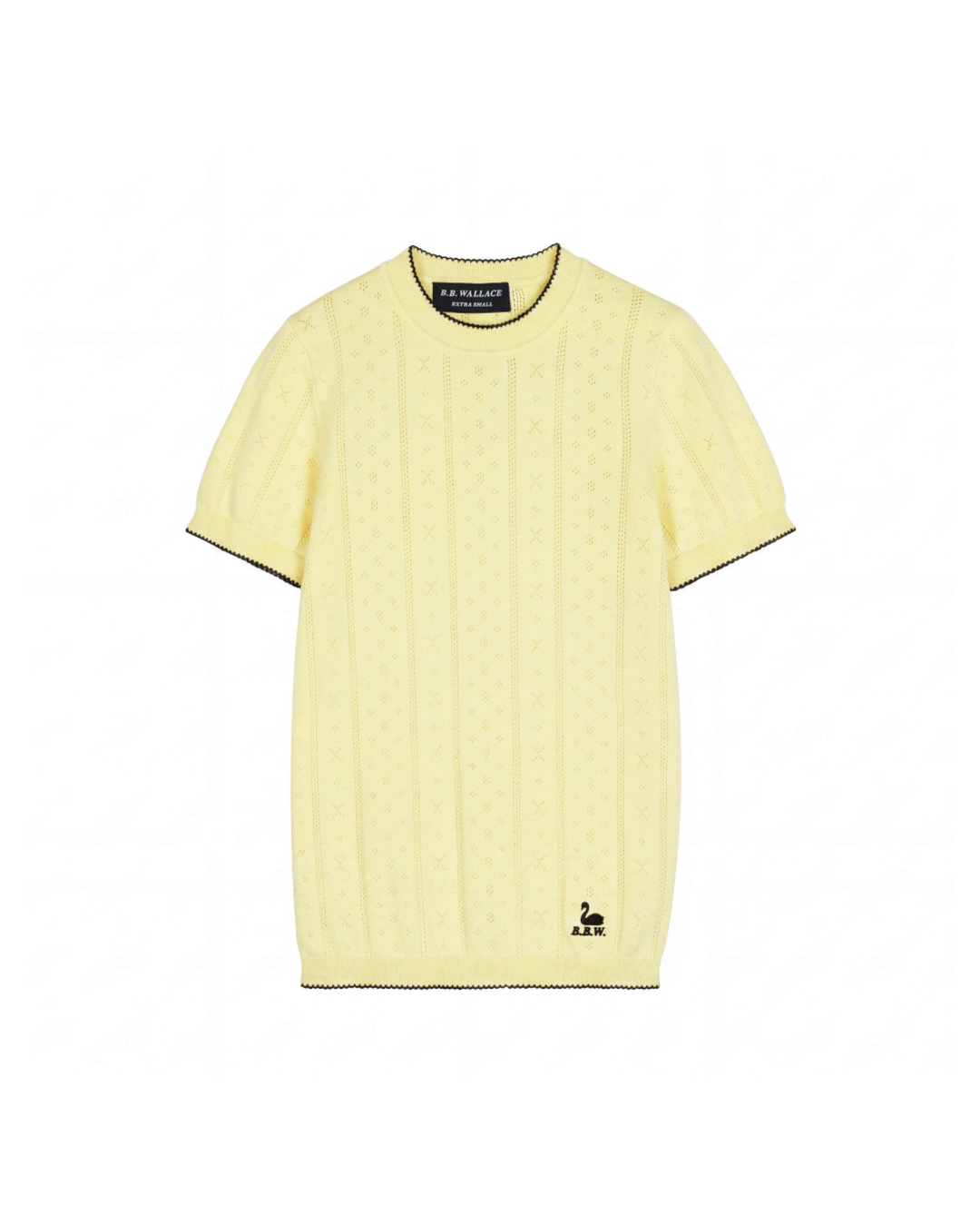 BB Wallace - Indiana T-shirt - Pale yellow and black