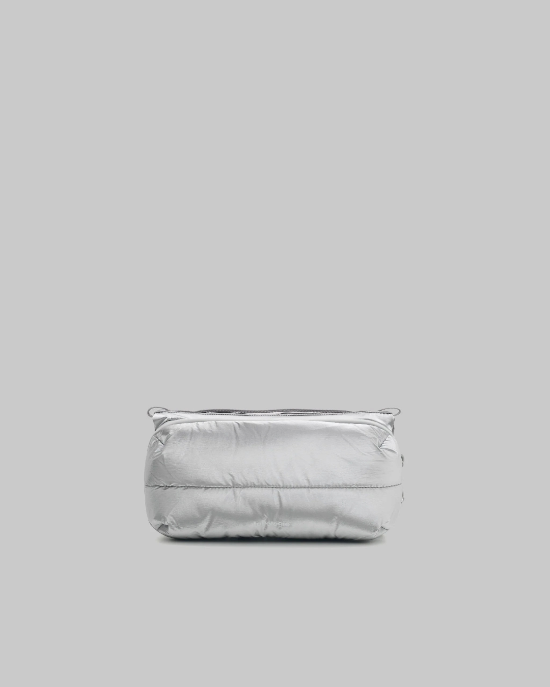 Sac bandoulière Merci Paris Topologie Bottle Sacoche Medium gris en tissu déperlant matelassé pour bouteille