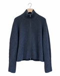 Lisa Yang - Cardigan Sadie Zip - Dark Fern