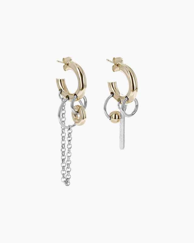 Justine Clenquet - Irvin Earrings - Gold Palladium