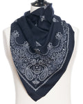 Destin - Judy Carré Bandana Scarf - Bleu