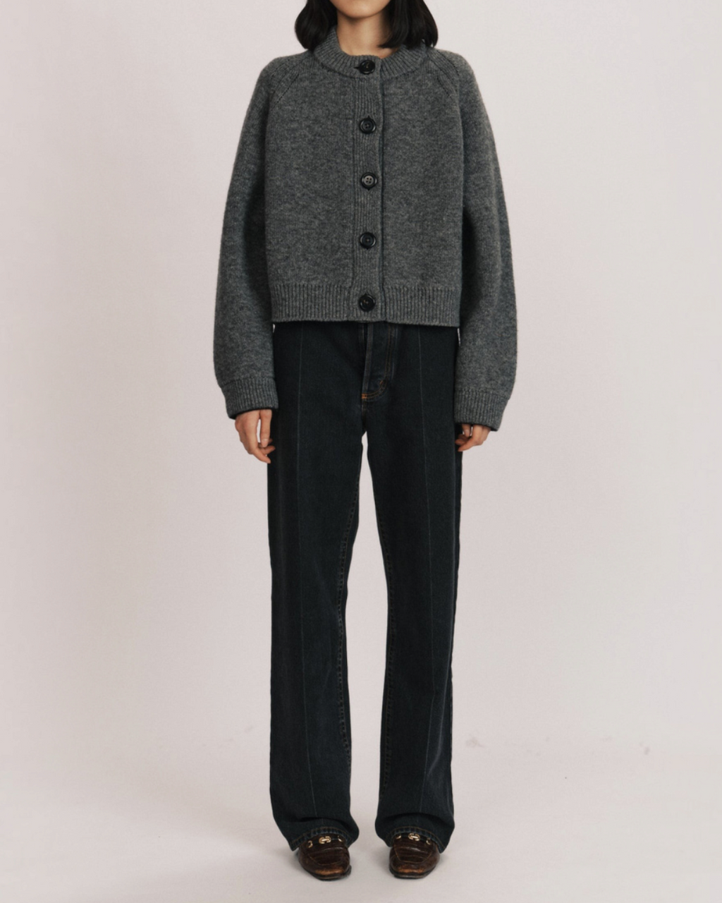 BB Wallace - Cardigan Sherman - Gris flanelle