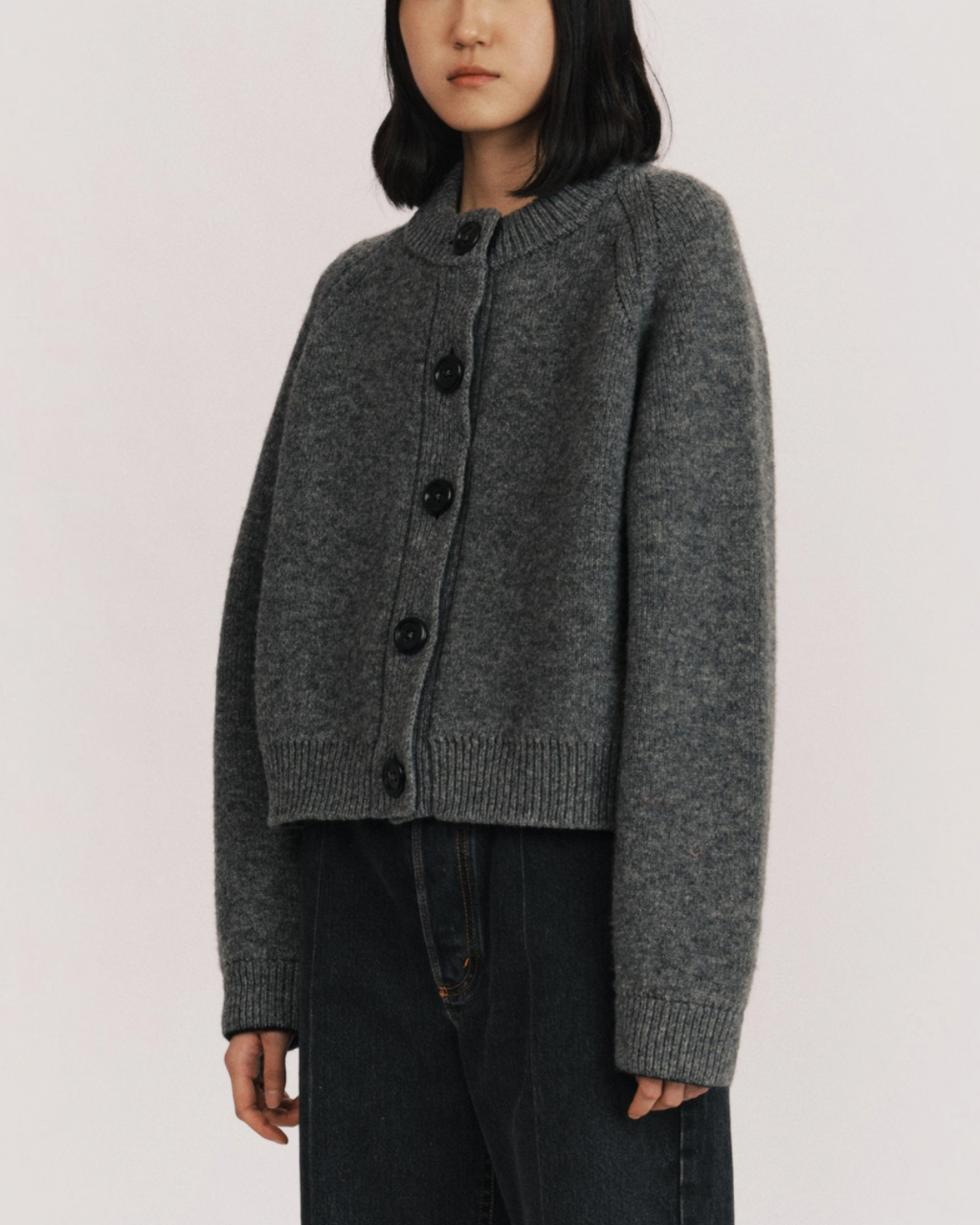 BB Wallace - Cardigan Sherman - Gris flanelle
