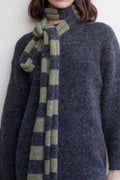 Blacktogrey - Gang Scarf - Gray & Green