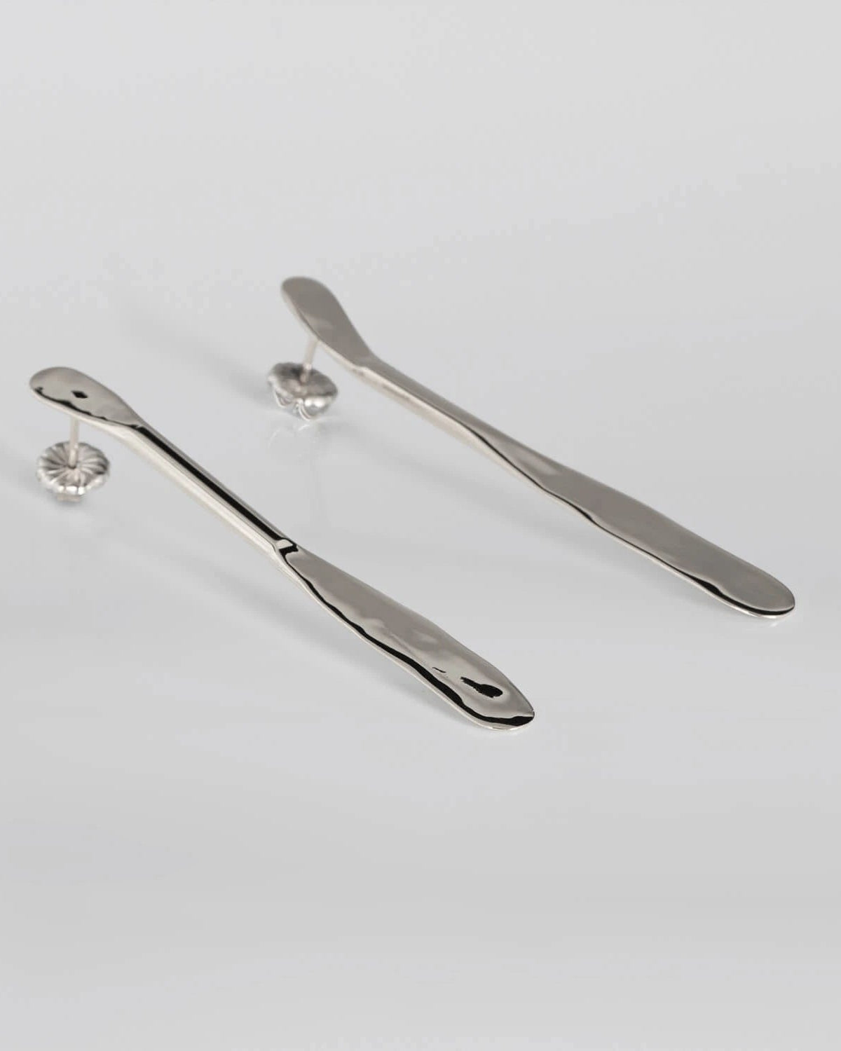 Tweek Eek - Boucles D'Oreilles Mirr Flat - Argent