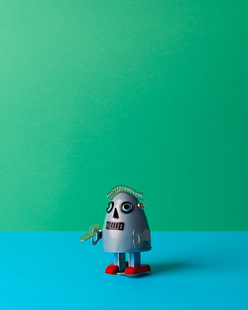 Die Blechfabrik - Robot Oeuf - Bleu