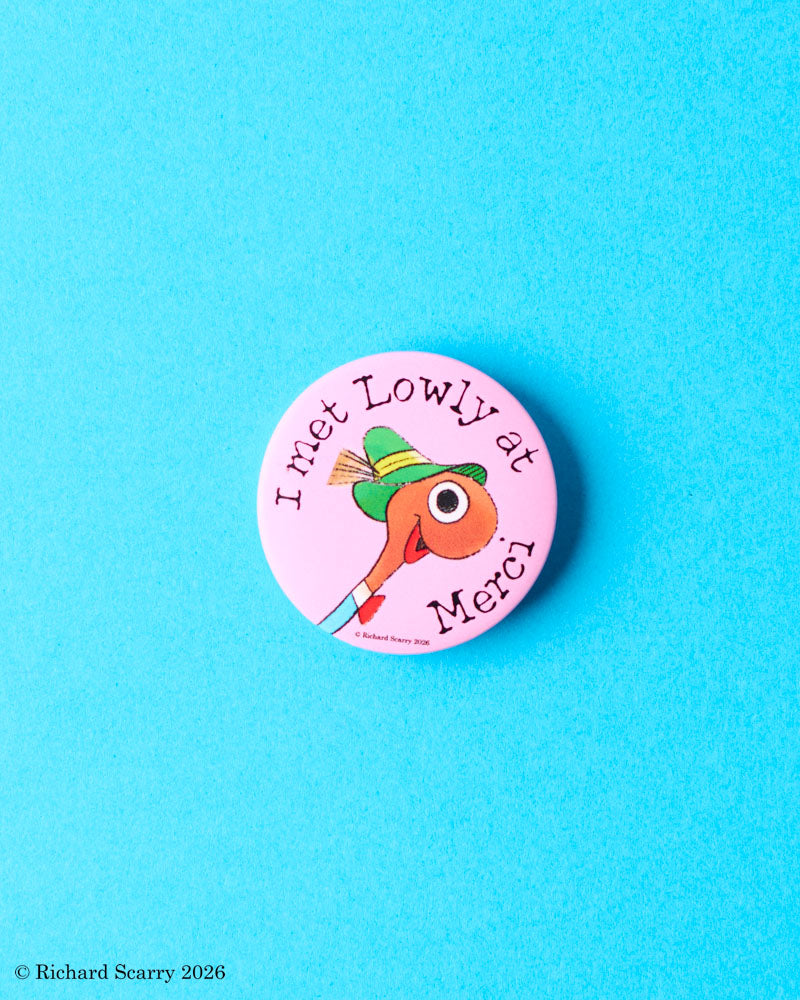 Merci x Richard Scarry - Badge - Lowly
