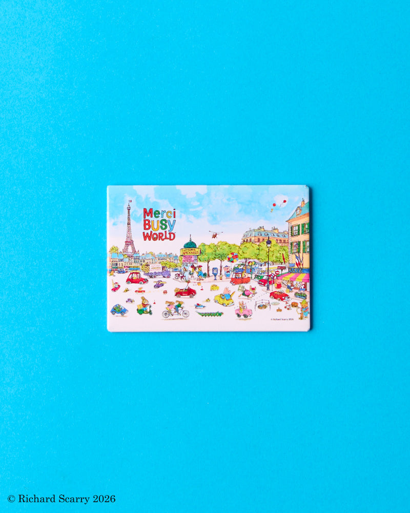 Merci x Richard Scarry - Magnet - Busy World