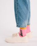 Merci - Scrappy Children's Socks - Pink Yellow