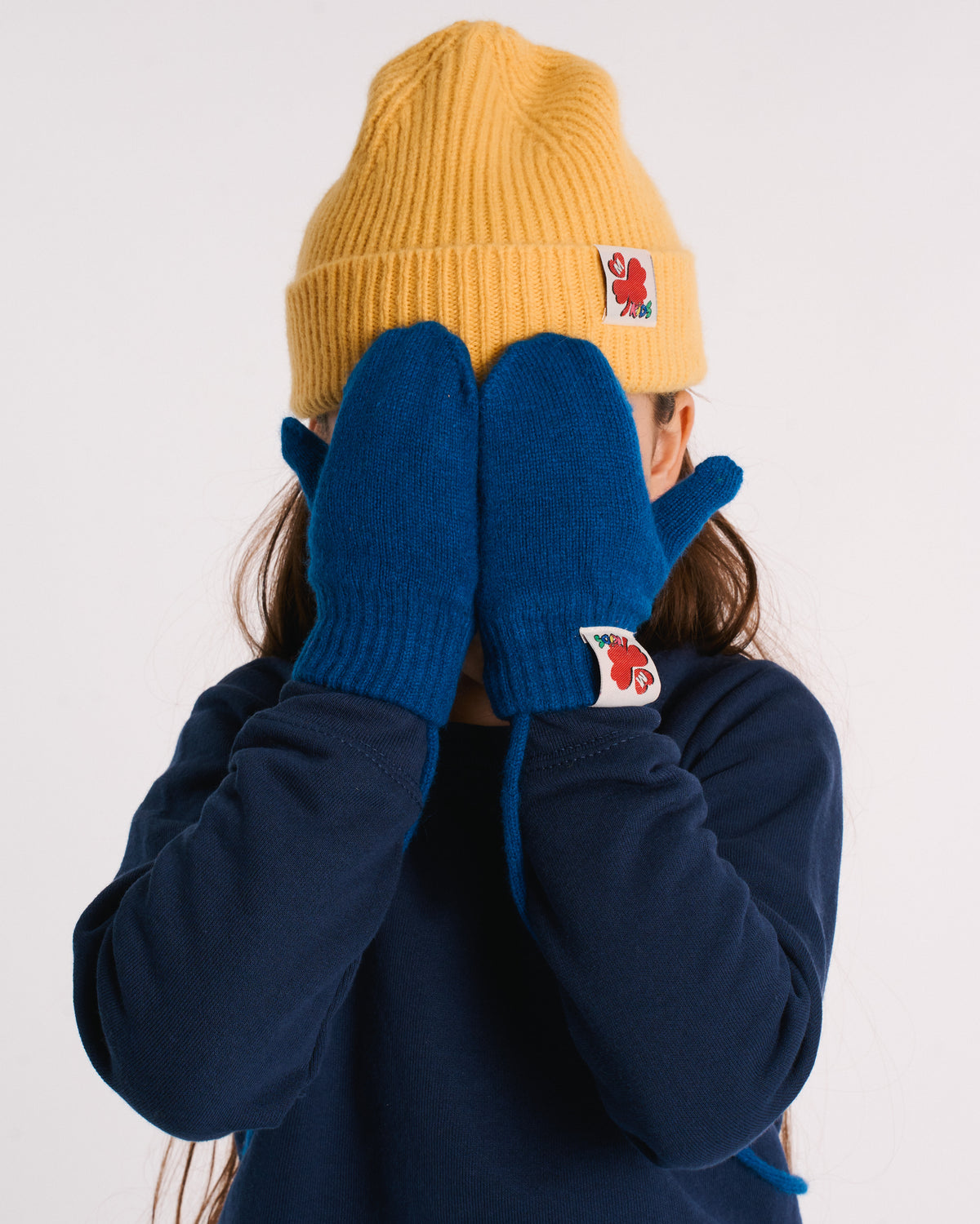 Merci - Moufles Lucky Enfant - Bleu