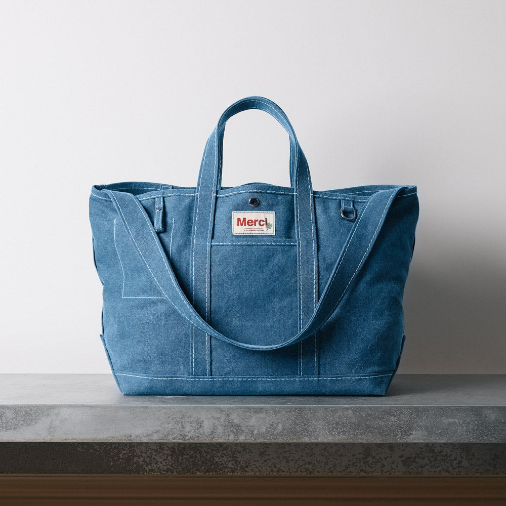 Cabas Candide Uni - Denim - Merci - vue 2