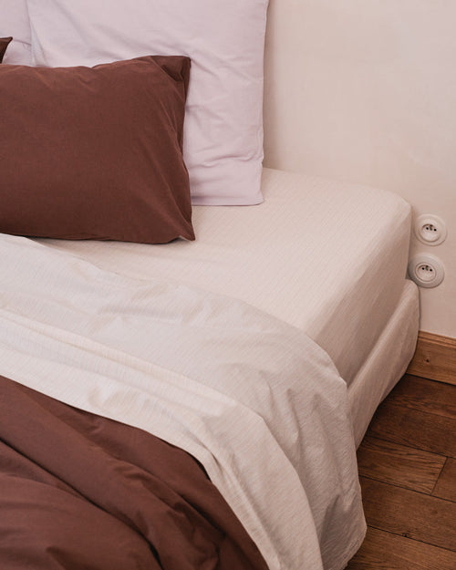 Merci - Parure en percale de coton - Souvenir — détail et mise en scène