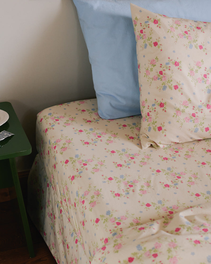 Merci - Drap-Housse En Percale De Coton - Jardin
