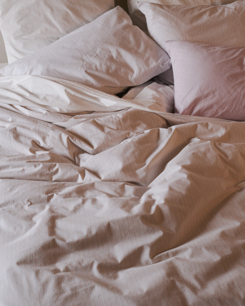 Merci - Cotton percale fitted sheet - Souvenir
