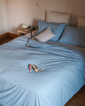Merci - Parure en percale de coton - Bleuet — lit complet