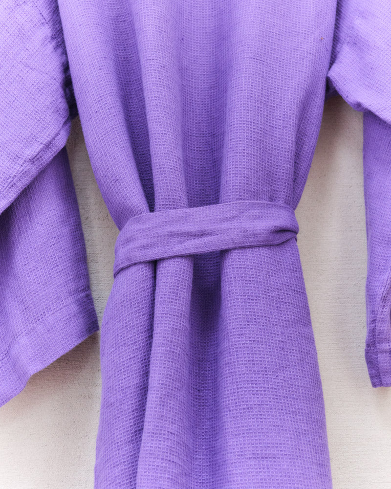 Merci - Peignoir En Lin - Violet Orage