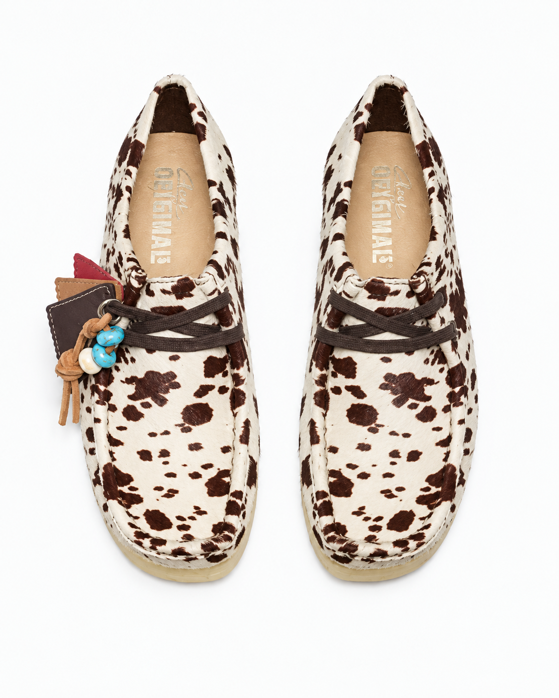 Clarks - Mocassins Wallabee - Imprimé Vache