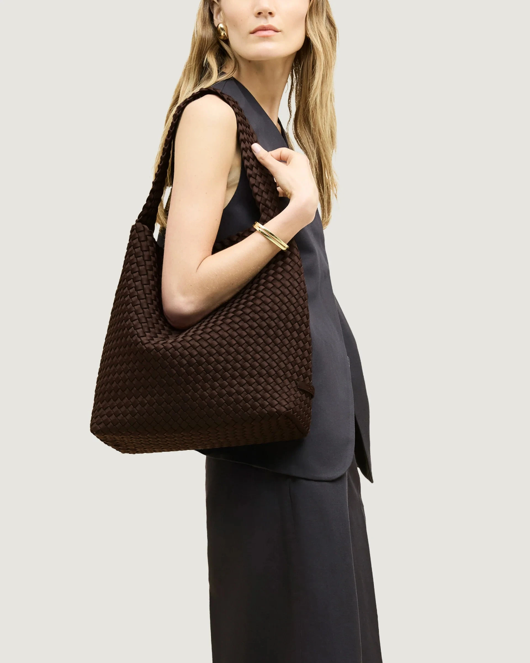 Naghedi - Nomad Medium Hobo Bag - Chocolate