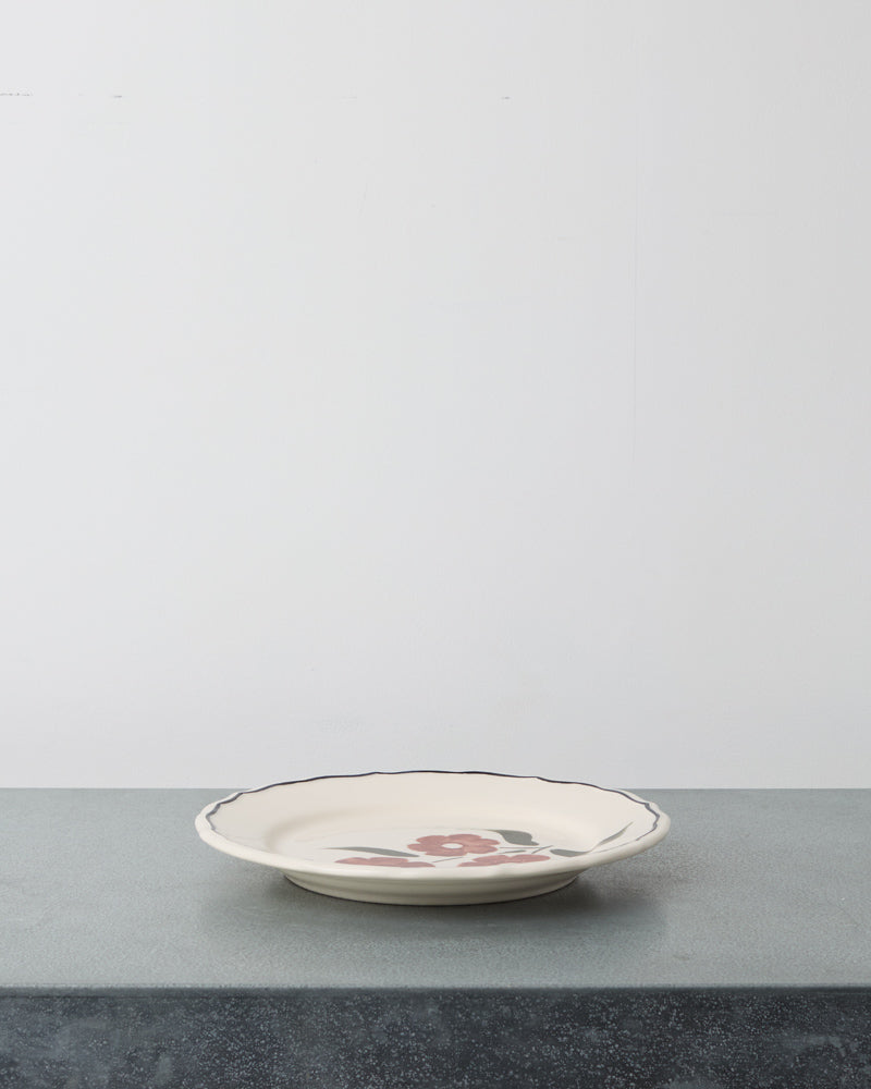 Diego Nine - Assiette Plate Fleurs Vintage