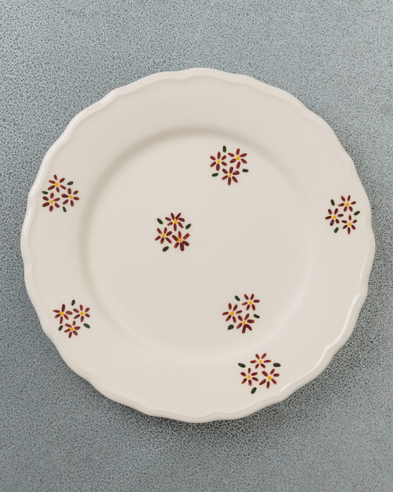 Diego Nine - Assiette Plate Petites Fleurs