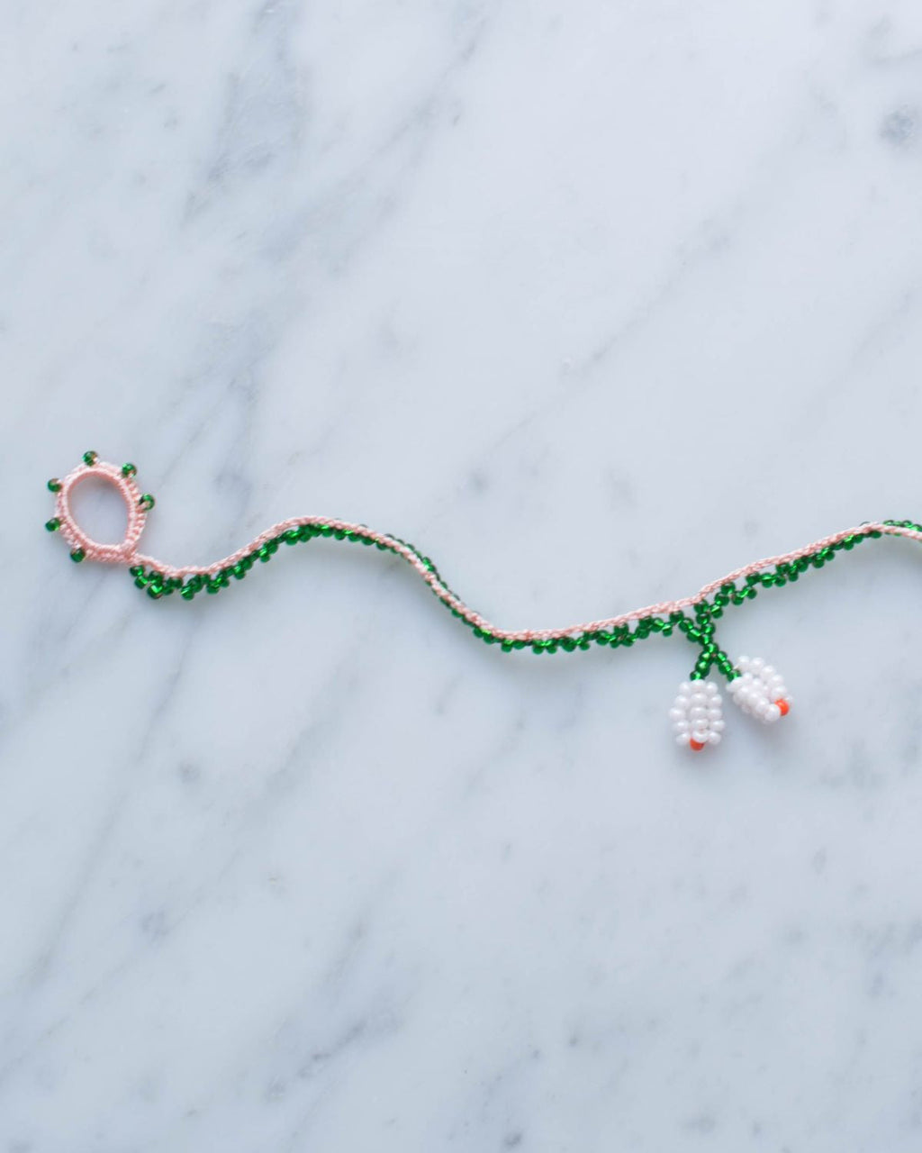 Ottomania - Bracelet Orange - Vert & Rose