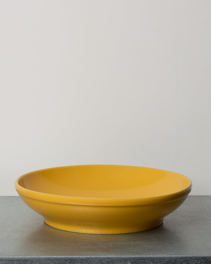 Merci - Saladier En Grès - Jaune Zeste