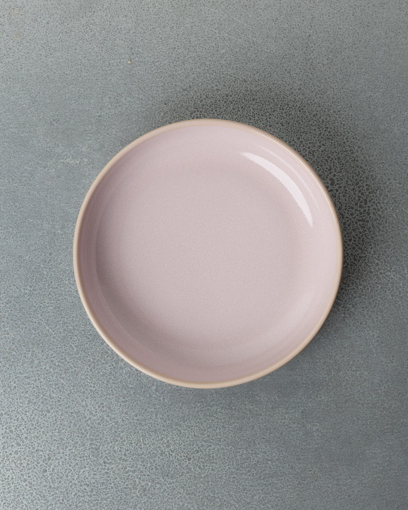 Merci - Assiette Creuse En Grès - Rose Baie