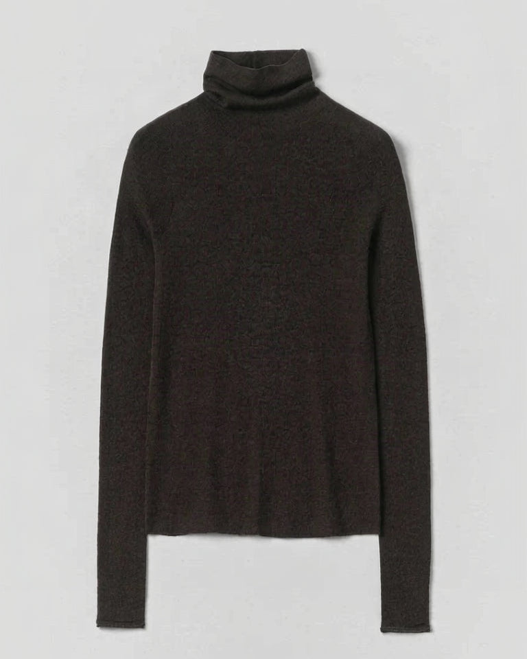 Toast - Pull Col Montant - Brun Ocre