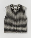 Toast - Pull Sans Manches Laine Donegal - Lin & Charbon