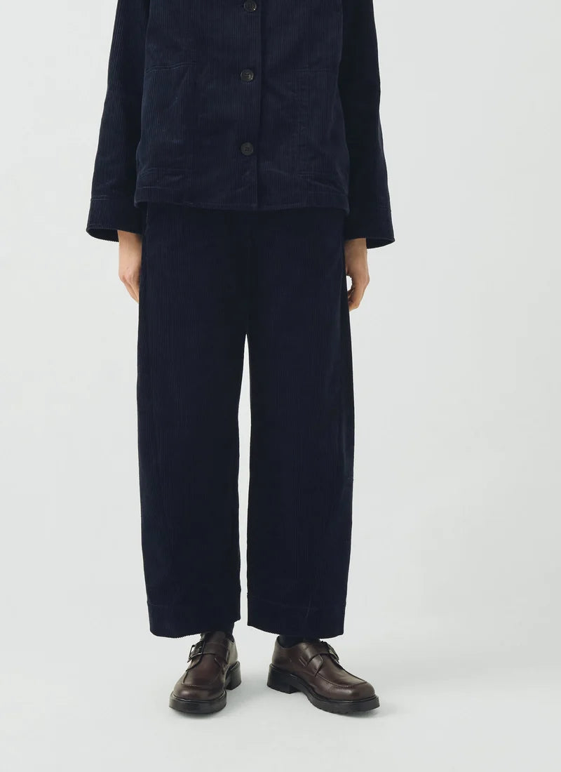 Toast - Pantalon Velours Côtelé - Bleu Marine