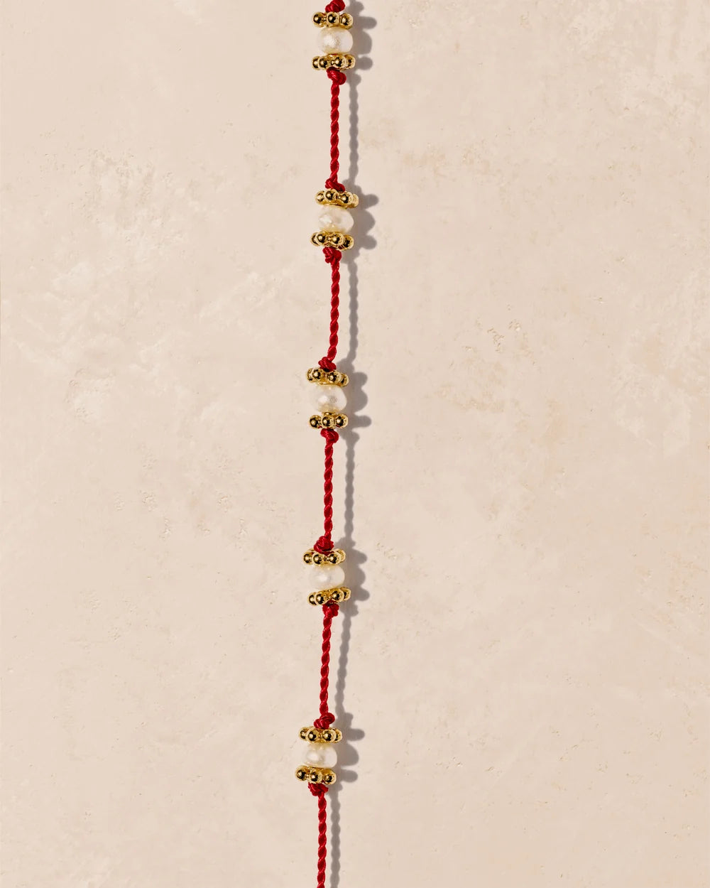 Tityaravy - Lotus Bracelet - Red Pearls
