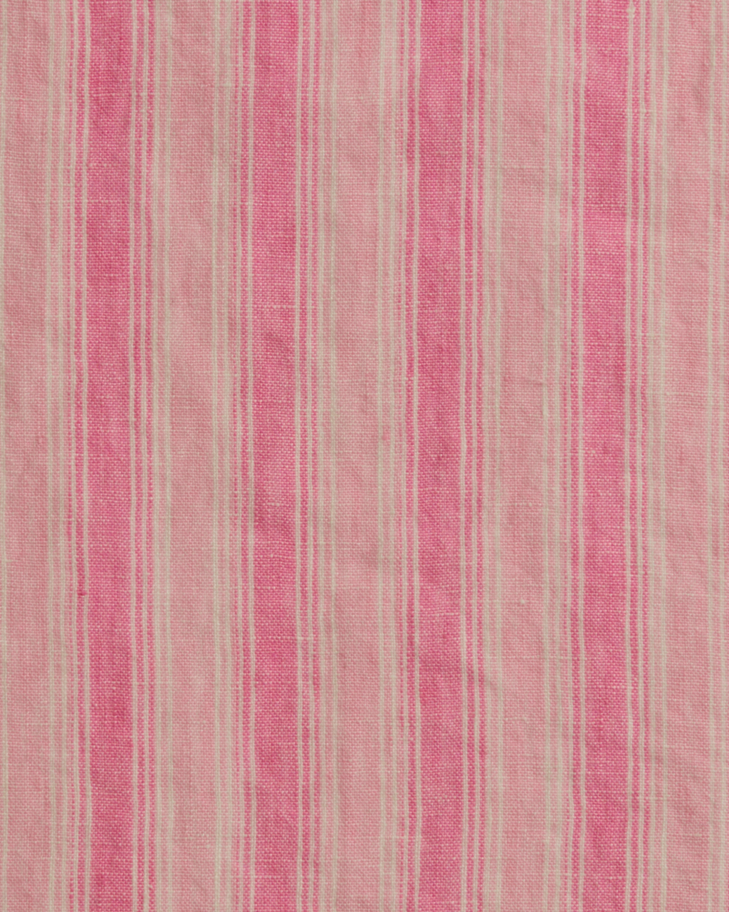 Merci - Washed linen Merci shopping bag - Pink Weft Stripes