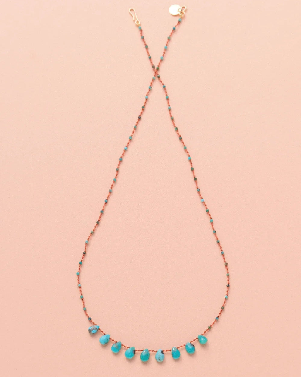 Ivarene - 9 Drops Necklace - Turquoise